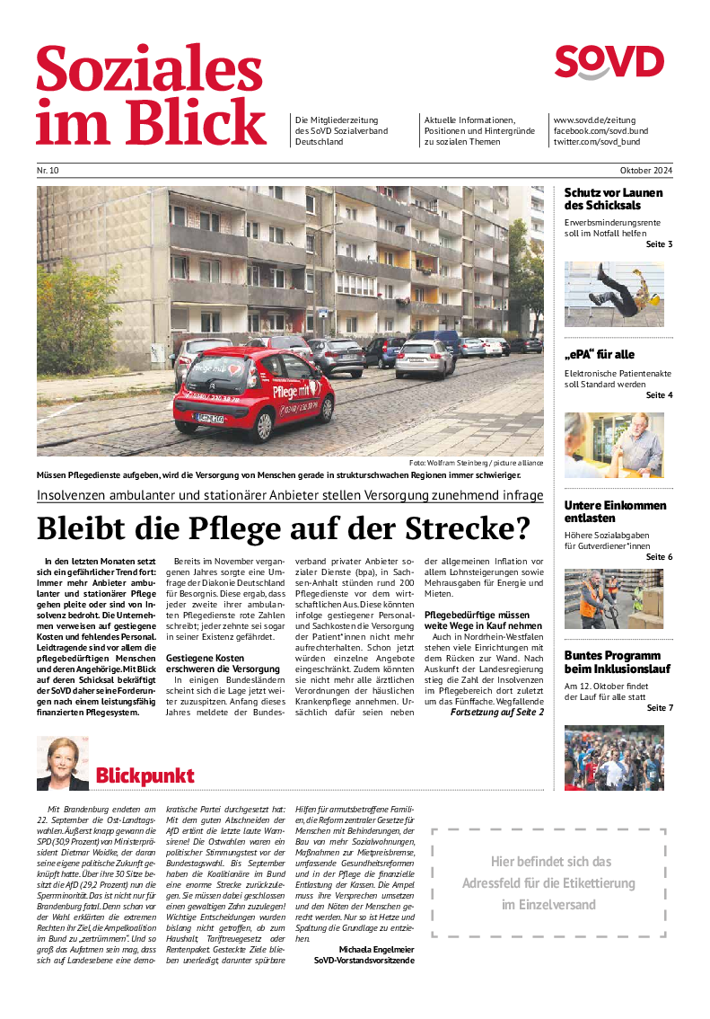 SoVD-Zeitung 10/2024 (Bayern, Hessen)